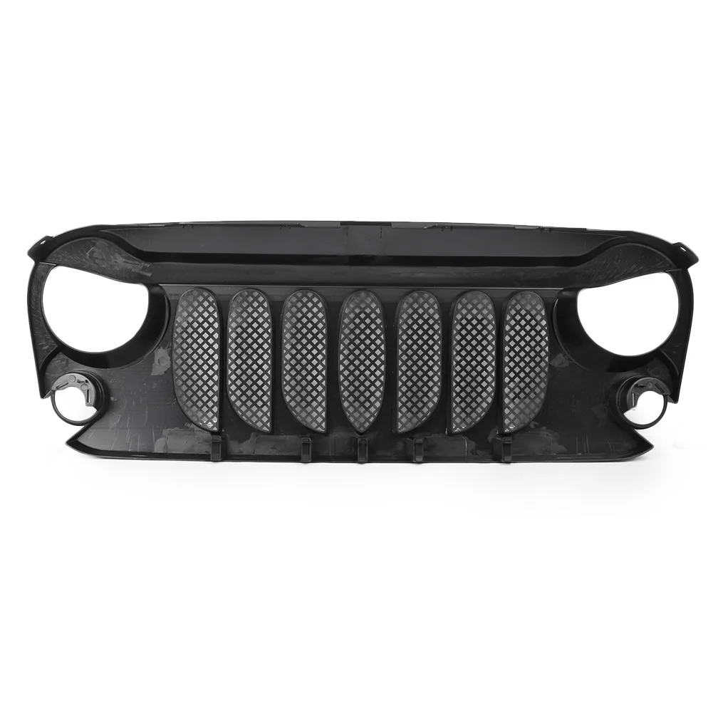 Передняя верхняя с капюшоном, сетка решетка гриль для Jeep Wrangler JK 2007 2008 2009 2010 2011 2012 2013 W/сетчатыми вставками