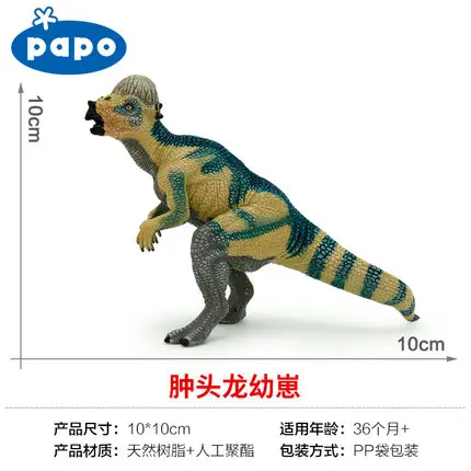 Papo Pachycephalosaurus Имитация Динозавра Коллекция Музея мир Юрского периода древние