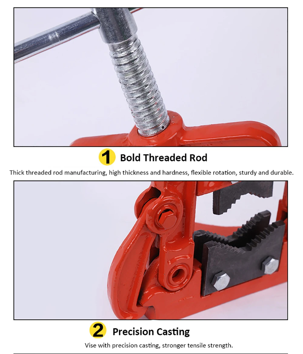 2/3/4 дюйма тиски, стол вице-верстак вращающийся зажим трубы тиски для труб навесной зажим-на чугунной трубы с тиски для деревообработки