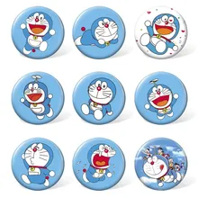 9 шт./компл. 58 мм значок Аниме Doraemon Тоторо Сакура Momok значок аксессуары для одежды шляпа украшение для рюкзака Брошь Косплей Реквизит