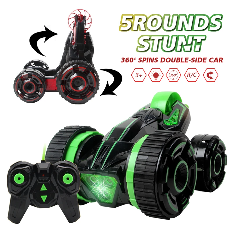 2018 RC Car 6CH 5 Wheels Spinning Buggy Cars Fast Rotation Crawlers RC