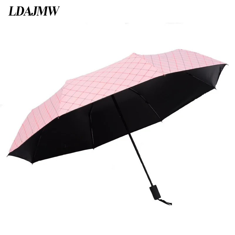 

LDAJMW Factory Outlet 8 Seventy Percent off Bone Black Plastic Clear Umbrella Fresh Anti UV Umbrella Shade Reverse umbrella