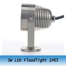3 Вт Светодиодный светильник из нержавеющей стали IP65 AC 110-240V 10 шт