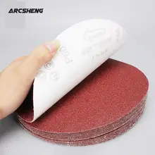 Grit folhas de lixa 225mm, disco de lixa para lixar, folhas de lixa de 60-320mm com 10 peças grits grits