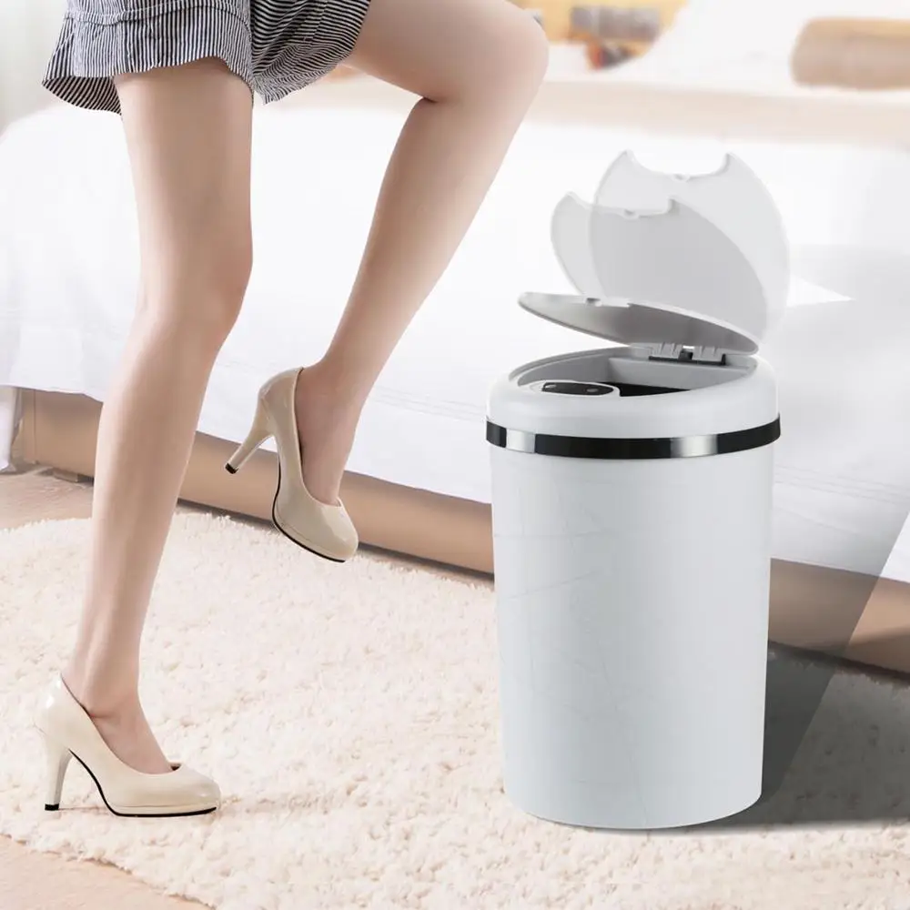 

Large Automatic Sensor Dustbin Sensor Trash Can Induction Waste Bin PP Plastic Eco-friendly Dustbin Household Trash Bin
