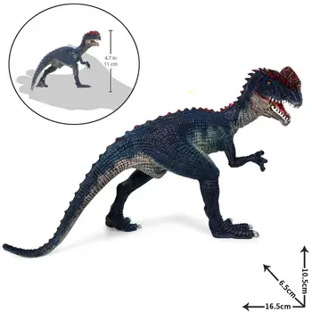 

4inch 14567 Dilophosaurus Dinosaur Double Crested Lizard PVC Action Figure Entertainment Toys Children's Gift