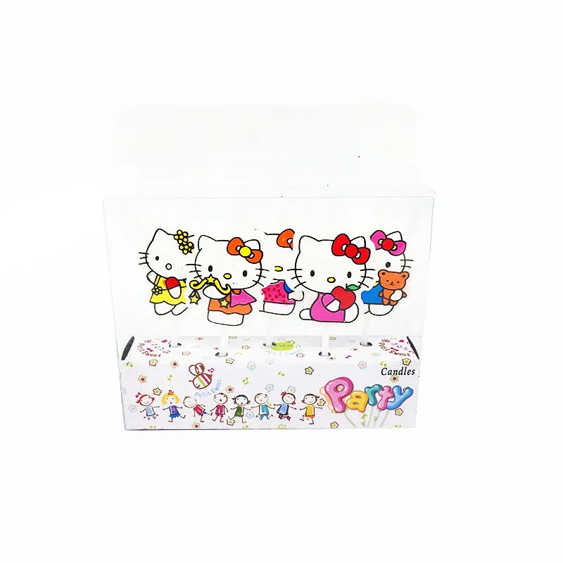 

5pcs/set Hello Kitty Cartoon Theme Candle Birthday Cake Candle Birthday Party Supplies Birthday Wedding Party Decoration