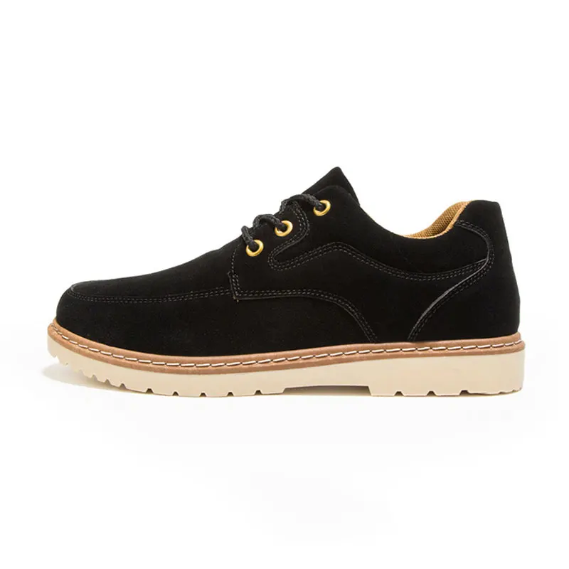 

2019 British men's suede shoes fashion trend Oxford shoes low cut with non-slip outdoor casual shoes