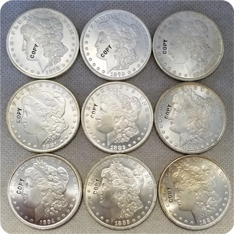 

UNC USA (1878-1904) P Morgan Dollar UNC COPY COINS