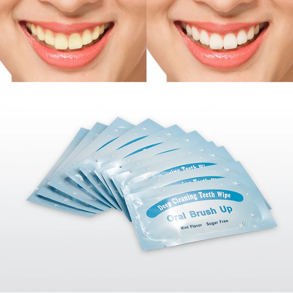 10 Pieces/Pack Pro Finger Brush Deep Clean Teeth Wipe Oral Up Mint Flavor Sugar Free Before Tooth Whitening | Красота и здоровье