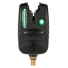 8 светодиодов Водонепроницаемость Регулируемый тон громкости чувствительность звуковое оповещение Рыбалка укуса сигнализация для удочки