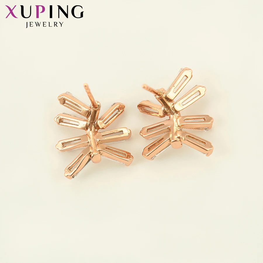 Серьги гвоздики Xuping для женщин ювелирные изделия из синтетического кубического
