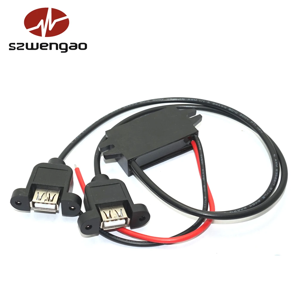 Высокое качество DC 12V к DC 5V 3A 15W преобразователь модуль Duble USB выход адаптер питания