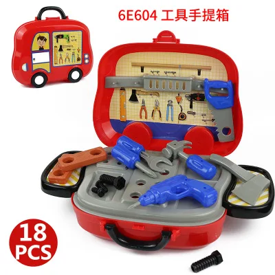 7 видов стилей чемодан набор игрушечной посуды барбекю, лед-Крем детский инструмент для ролевой игры коробка упаковка детская игрушка «Доктор» Макияж игрушка набор