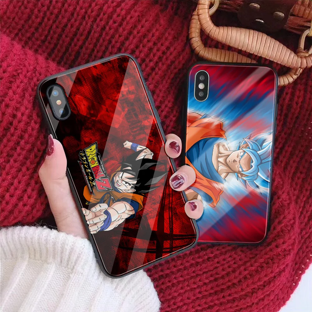 Чехол для телефона Dragon Ball DIY для iPhone 5 5S E 7 8 6 S Plus capa, закаленное стекло, чехол для телефона iPhone 11 Pro X XR XS MAX