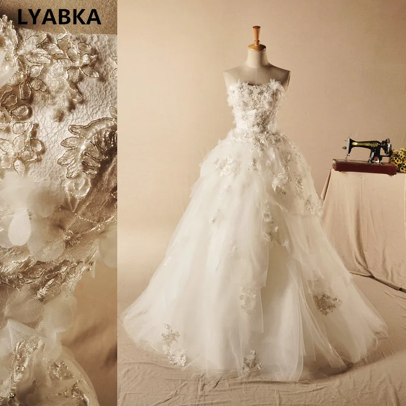 

Robe De Mariage Strapless Wedding Dress With Appliques Beading Brautkleid 2019 Wedding Dresses Real Photo Vestido De Noiva