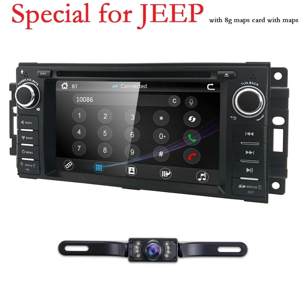 Discount 2 Din Car DVD Player Radio For Chrysler 300 c jeep Compass/Dodge/RAM/Grand Cherokee Wrangler 2006-2015 GPS Navi Audio Head Unit 2