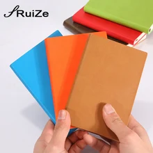 RuiZe, искусственная кожа, карманный блокнот, дневник, твердый переплет, A7, мини, маленький блокнот, записная книжка, мягкая обложка, креативные канцелярские принадлежности