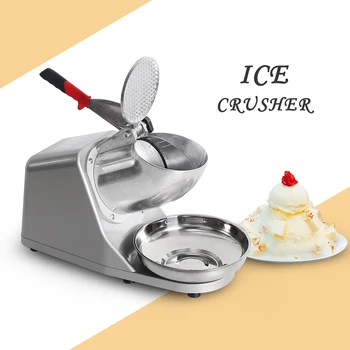 ITOP Electric Ice Crusher Ice Crushing Machine Snow Ice Maker Bar Cocktail Shaver Snow Cone Maker Machine With 1Pcs Bowl