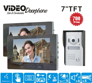 

ZHUDELE FREE Intercom machine for door access control system video door phone wired video door bell with IR camera hands free