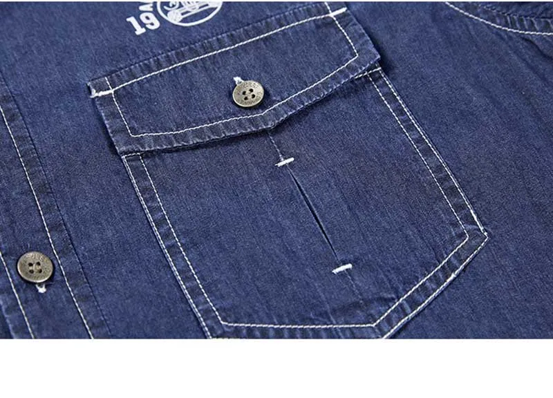 Осень Зима флисовая джинсовая рубашка мужская рубашка с длинным рукавом модная одежда джинсовая рубашка размера плюс 4XL верхняя одежда пальто синий