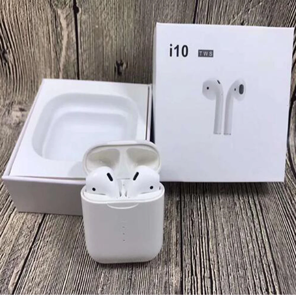 

New i10 TWS Double Mini Wireless Bluetooth Earphone Earbuds With Charging Box Mic For iOS Android phone
