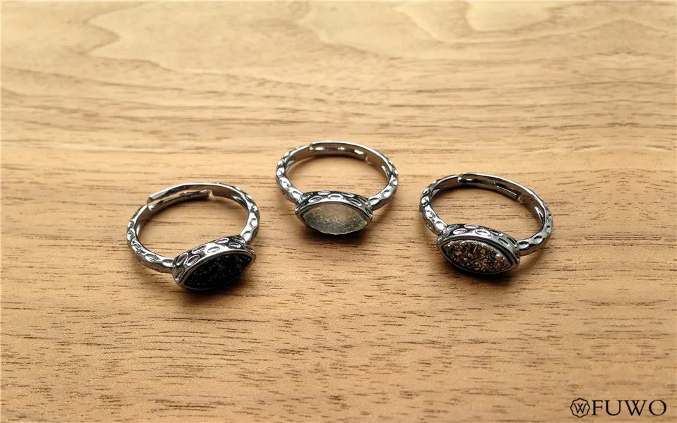 Aura Druzy Rings 10