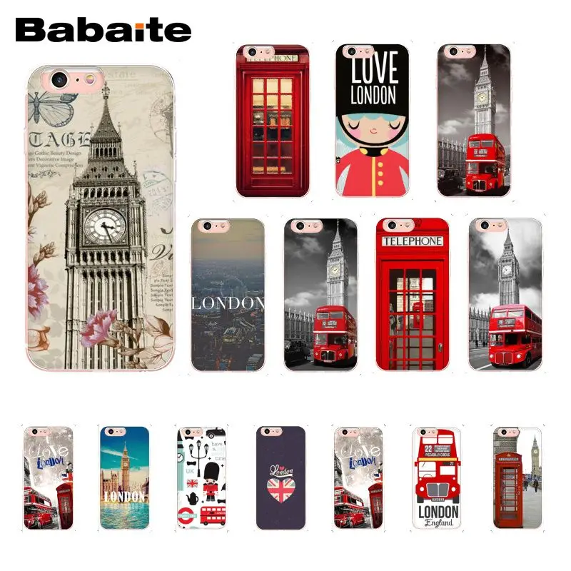 

Babaite Flag United Kingdom London Big Ben Telephone Box PhoneCase for iphone 11 Pro 11Pro Max 8 7 6 6S Plus X XS MAX 5 5S SE XR
