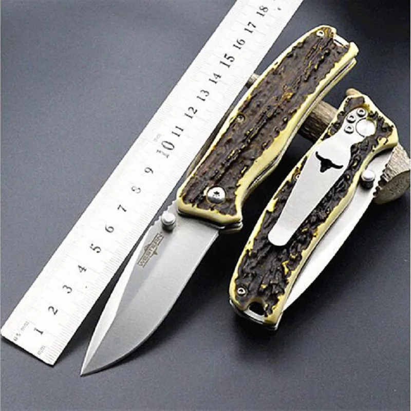 

Antler Handle Fruit Knife Folding Knife Folding Knife Portable Knife Hiking Camping Survival Tool