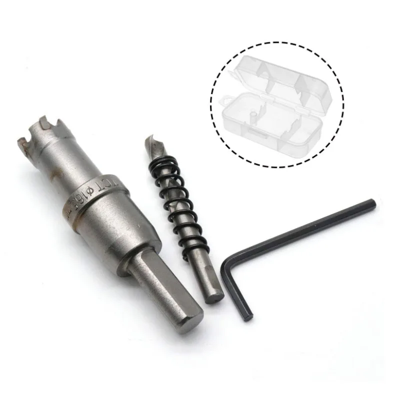 

16.5mm/0.65" Cutting Dia Carbide Hole Saw Cutter Drill Bit Hole Cutter Heavy Duty for Stainless Steel