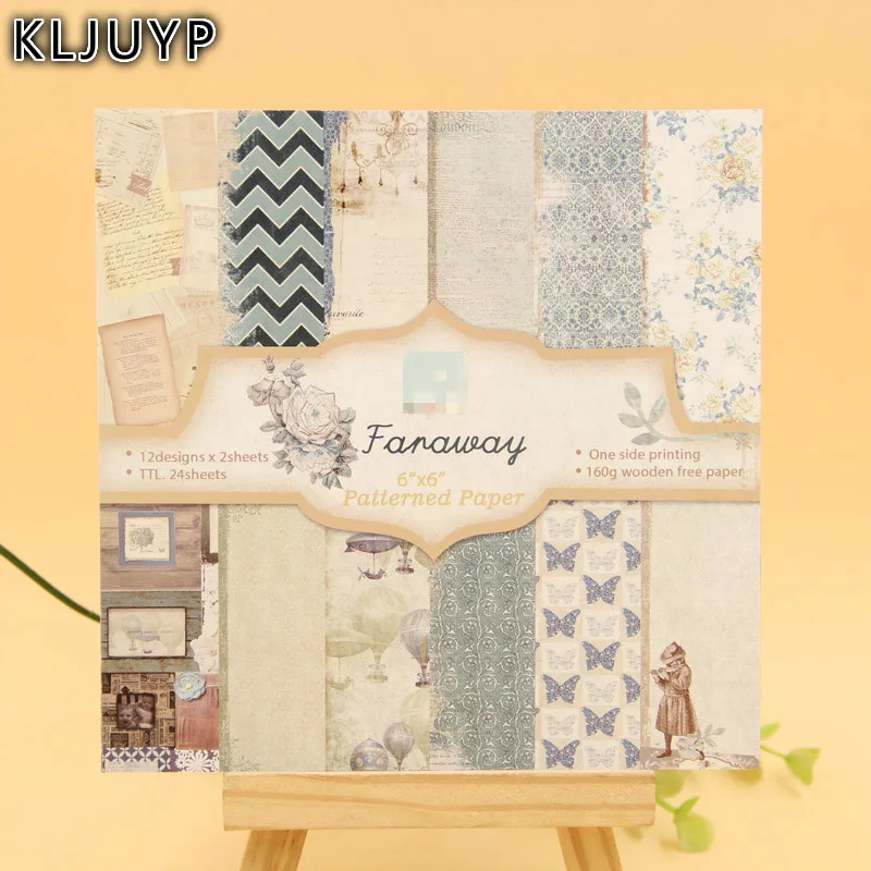 KLJUYP 24 листа дальние подставки для семейного альбома бумага Оригами художественный фон изготовление бумажных карточек DIY записная книжка