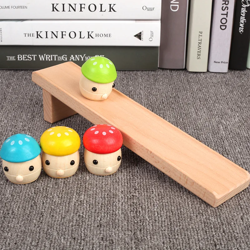 Solid wood children's puzzle Montessori early childhood baby 1-3 years old toy mushroom slide infant hands-on toy Desktop games Solid wood children's puzzle Montessori early childhood baby 1-3 years old toy mushroom slide infant hands-on toy Desktop games