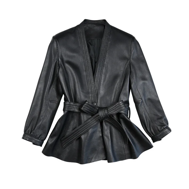 Овечья Шубка женская шуба настоящая кожаная куртка женская одежда корейская элегантная тонкая женская куртка ZT2226