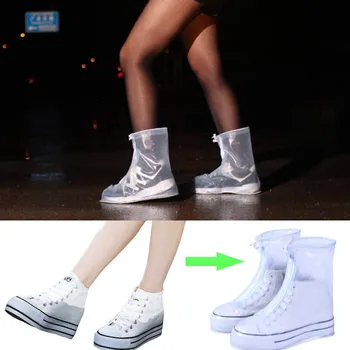 

Reusable Latex Waterproof Rain Shoes Covers Rain Shoes Boots Covers Overshoes Galoshes Travel for Men Women Overshoes Shoes