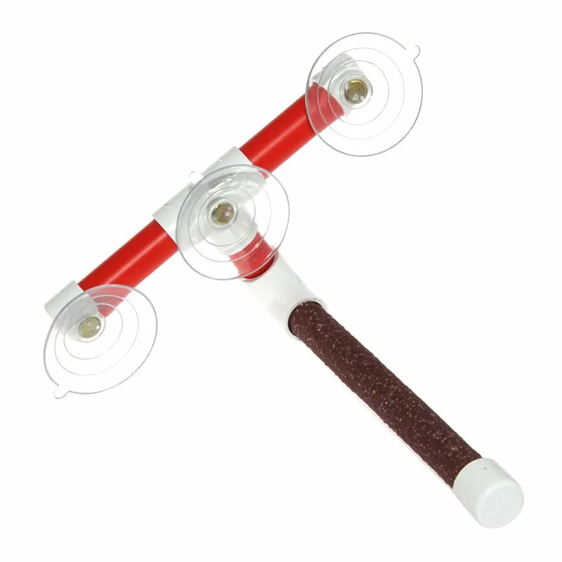 

Pet Parrot Toy Folding Bath Shower Standing Platform Rack Wall Suction Cup Bird Toys Bird Supplies C42