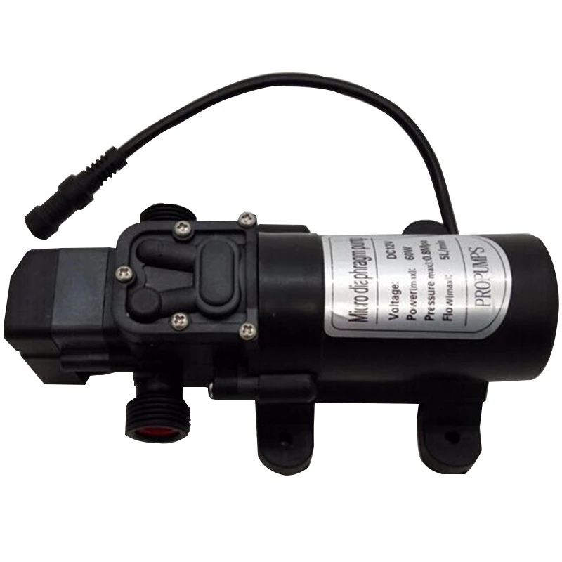 

High Pressure Diaphragm Water Pump 160Psi 5L/Min 5, Self-Priming Misting Booster Pump Sprayer For Garden And Greenhouse,Us Plu
