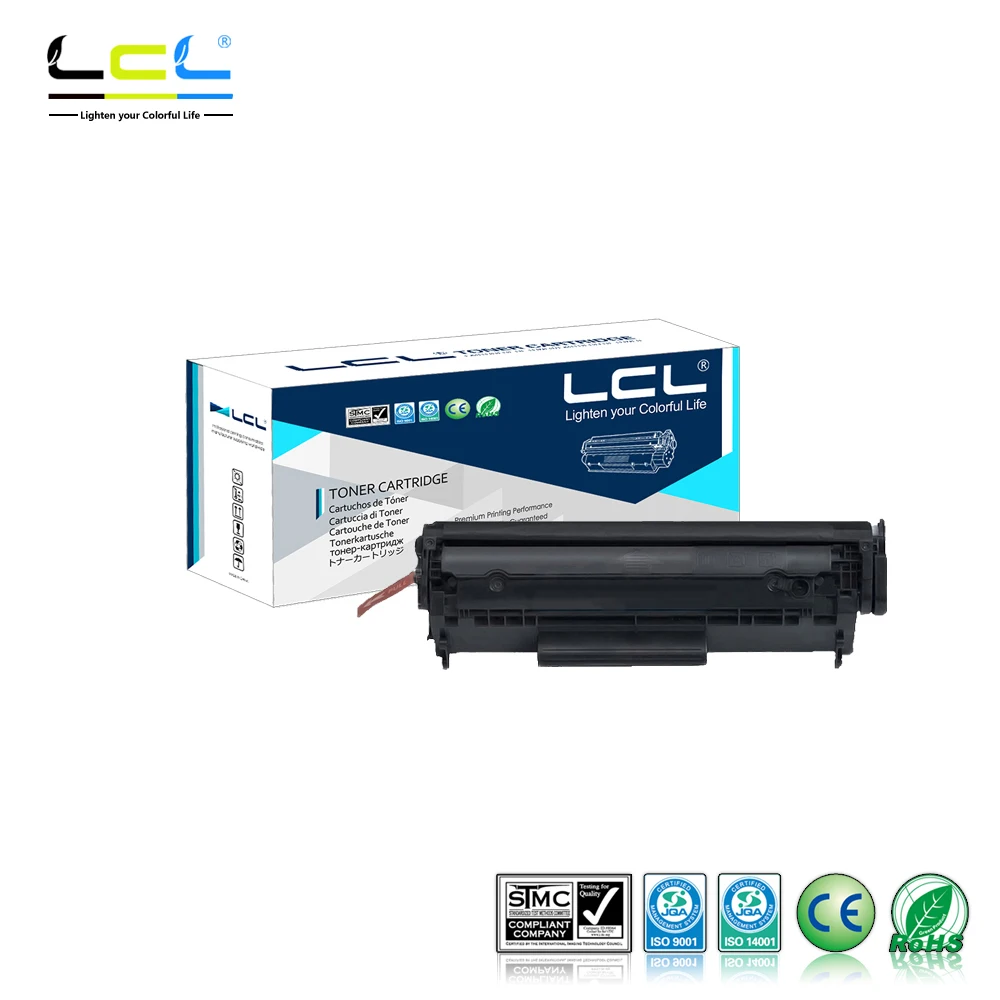 LCL 12A Q2612A Q2612 2612A 1 Pack Black Toner Cartridge Compatible for HP LaserJet 1010 1012