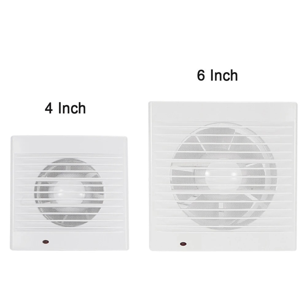 6 inch Silent Household Exhaust Fan Air Grille Wall Window Extractor Ceiling Fan For Toilet Bathroom Kitchen Ventilation Vents