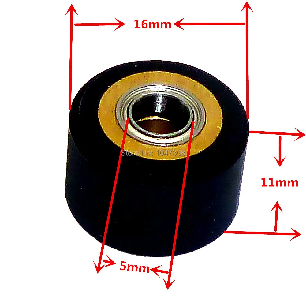 1/2/3/4/5/6pcs Pinch Roller Paper Pressing Wheel Bearing for Roland Vinyl Plotter Cutter 5x11mmx16mm Engraving Machine Parts