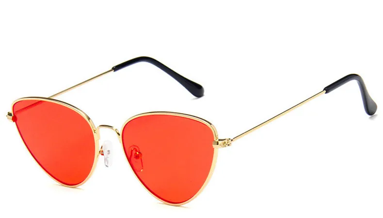 ZXWLYXGX Новые солнцезащитные очки "кошачий глаз" женские брендовые трендовые тонированные цветные Винтажные Солнцезащитные очки женские каплевидные океанские UV400 - Цвет линз: C4