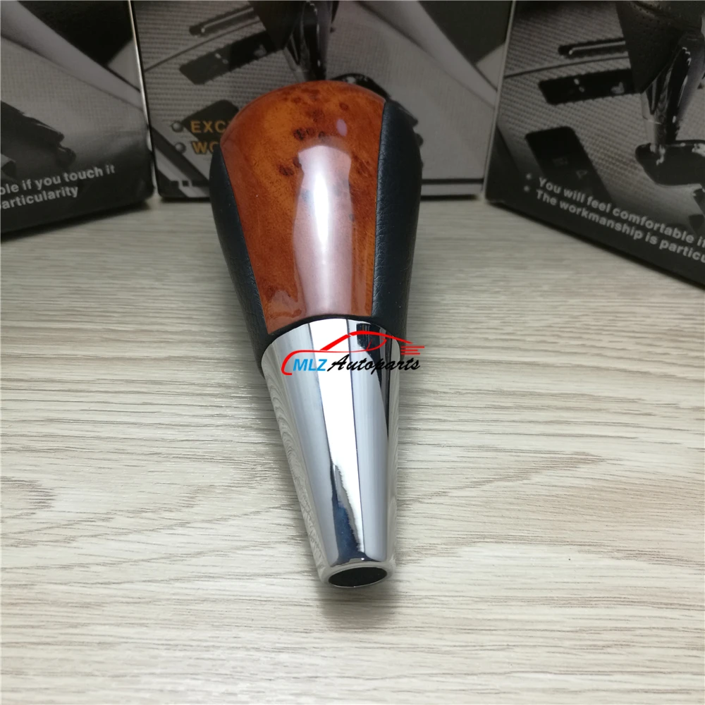 Mahogany Look Car Automatic Gear Shift Knob Head Replacement For Toyota