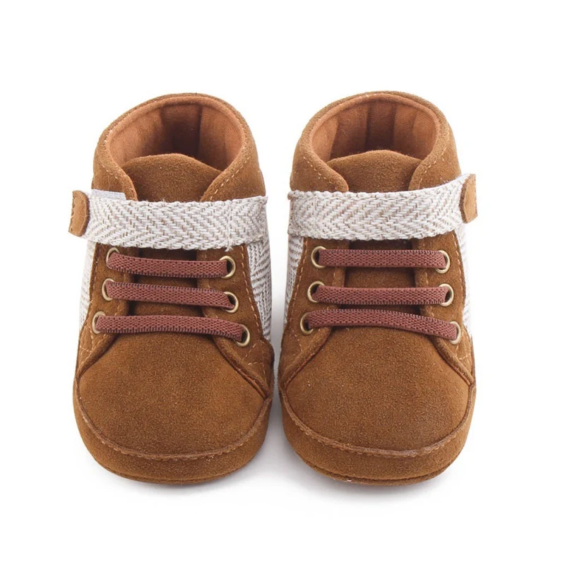 

Autumn Winter Infant Baby Boy Cotton Soft Sole Leather First Walkers Crib Shoes Newborn Bbaby Boys First Walker Moccasins 0-18M