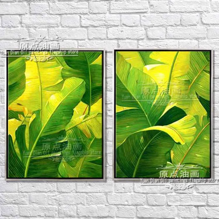 

Green Tree Large Handpainted Abstract Modern Wall Painting Rain Tree Oil Painting On Canvas Wall Decor Home Decoration