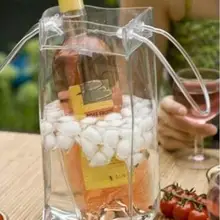 100 шт/лот мешок для льда из ПВХ охладитель для вина подарочные пакеты инструмент для откупоривания бутылок сумка