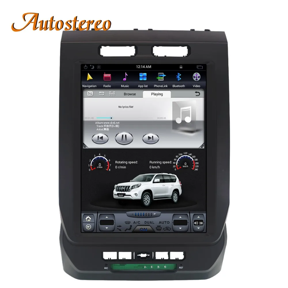 Perfect Autostereo Android Tesla style Car No DVD Player GPS Navigation For Ford F150 2015-2018 car multimedia player tape recorder unit 5