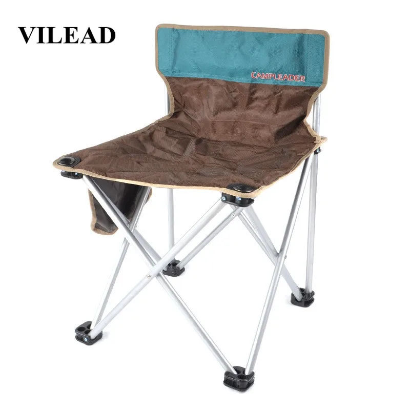 VILEAD складной стул для пикника цельный дизайн Портативный Рыбалка Пикник Пляж Открытый сад сиденье высокая нагрузка Сверхлегкий 32*32*34 см