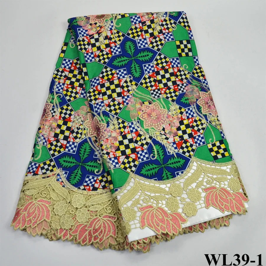 WL11 Цветочная вышивка Нигерия Высокое качество Африканский шнур бисером PeachTurkey