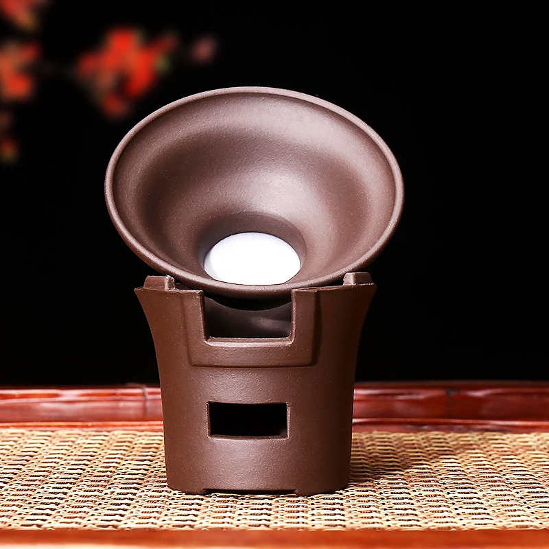 

Free Shipping Yixing Raw Ore Tea Cups filter Purple Clay Tea Strainer Tea Fair Cup Chahai filter Kung Fu Tea Accessories