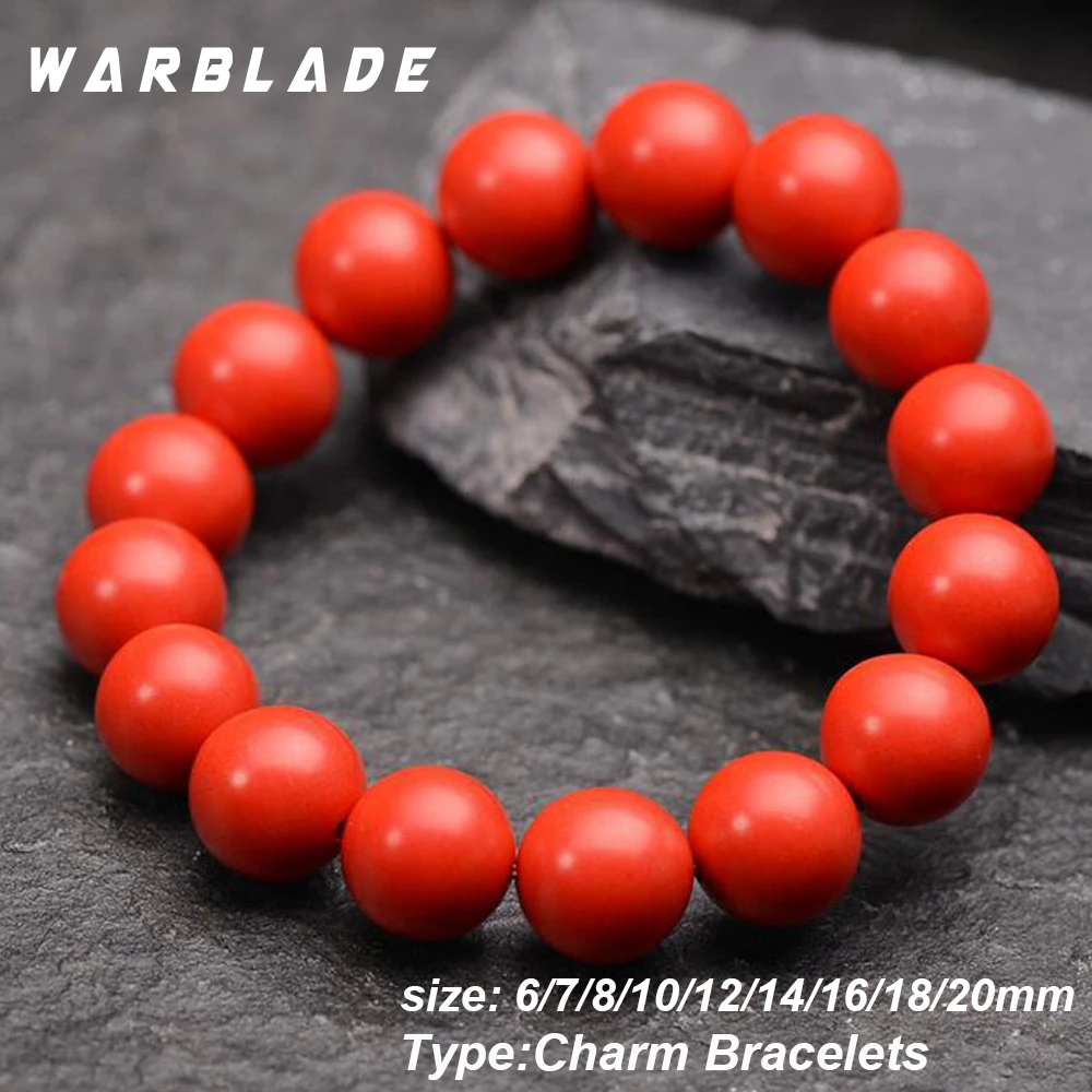 Браслеты из бисера WarBLade 6 20 мм киноварь Тайваня браслеты натуральных камней