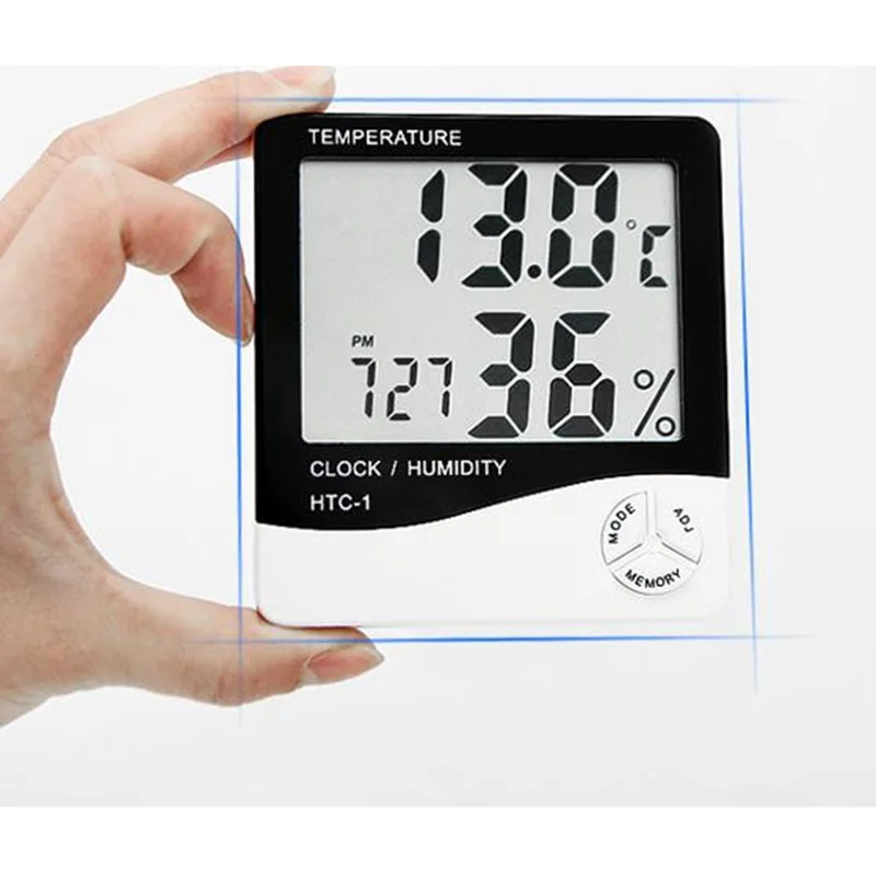 Smart Indoor Outdoor Thermometers LCD Digital Thermometer Multi function Temperature Meter